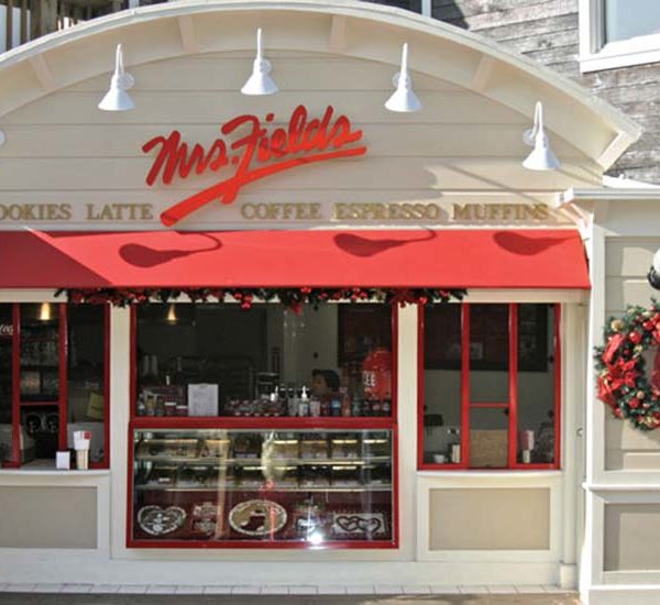 Exterior of Mrs. Fields cookies