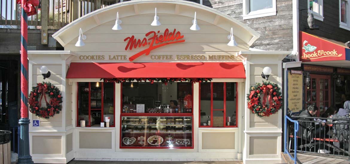 Exterior of Mrs. Fields cookies