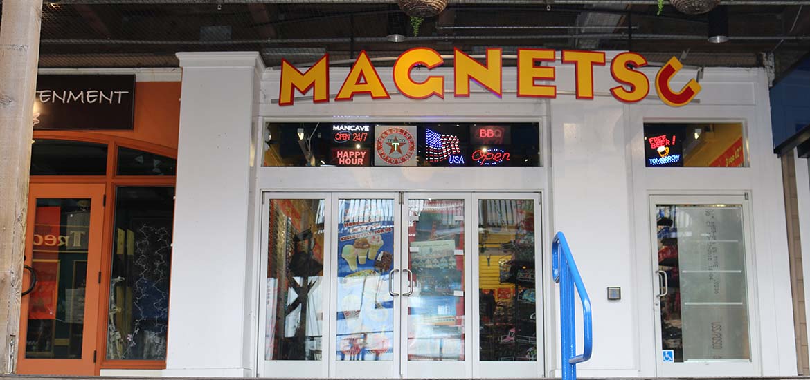 Exterior of Magnets shop