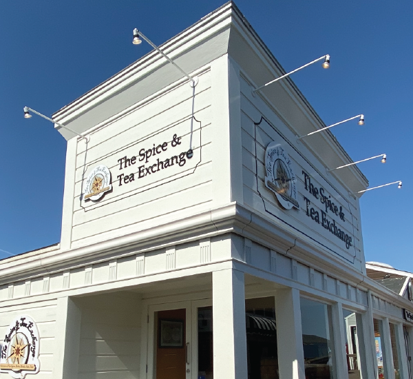 Exterior of Spice and Tea Exchange storefront