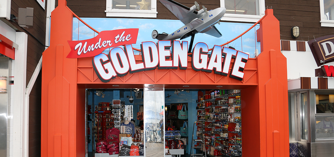 Under the Golden Gate storefront