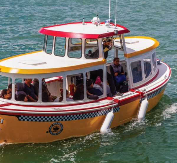 Water taxi in the water