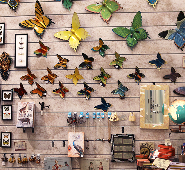 Butterfly art and other unique souvenirs